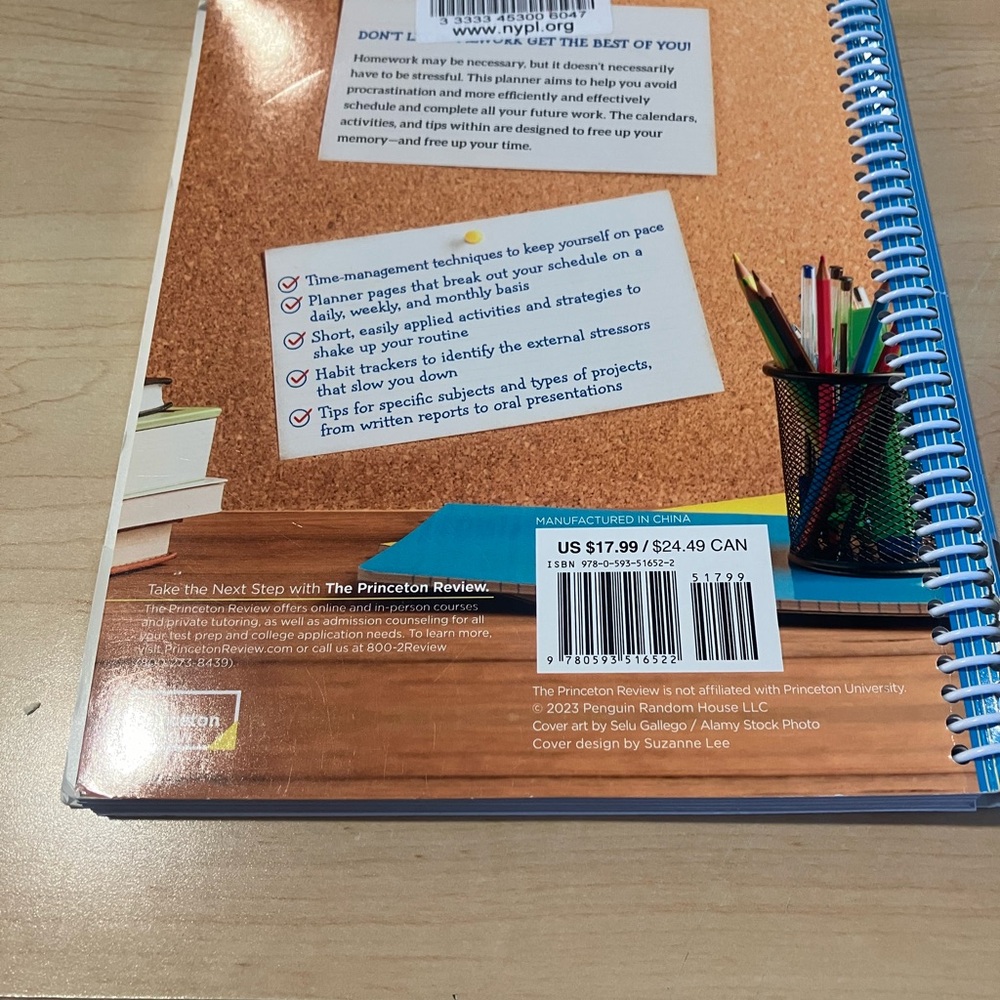 The Princeton ReviewTheCompleteHomeworkPlanner - Picture 4 of 7